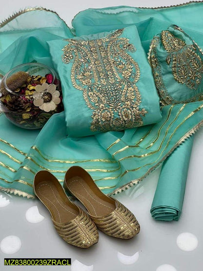 Katan Silk Heavy Embroidered Complete Set