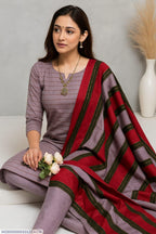 Purple Khaddar Plain Three Piece Set The Max Mall