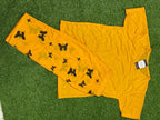 New Arrival Lounge Wear Set - Yellow Printed Cotton Jersey with Capri Trouser The Max Mall
