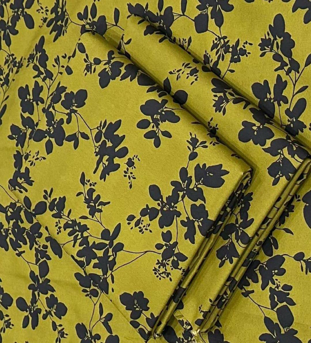 Green Polo Cotton Printed Two Piece Set