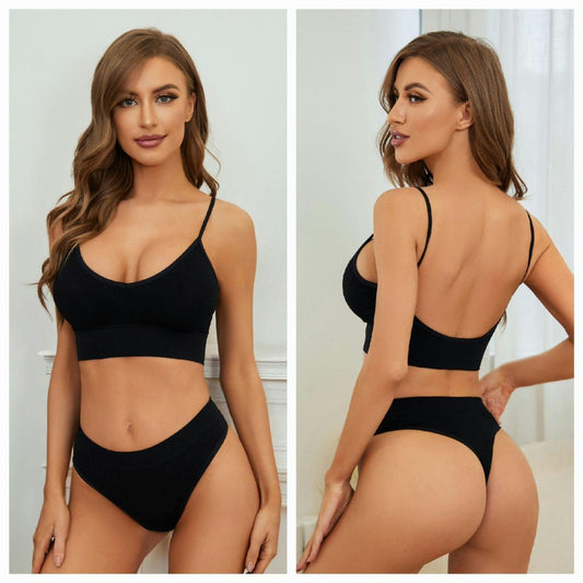 Women V-Shape Non Padded Sports Bra - Multicolor Jersey