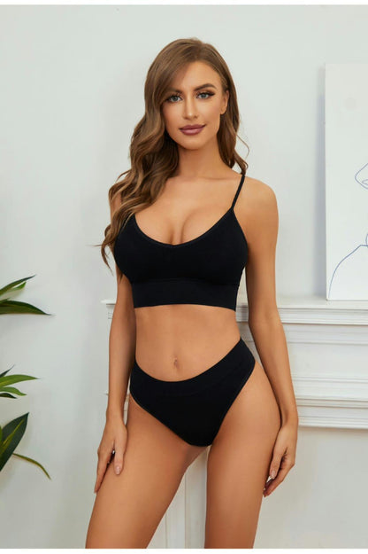 Women V-Shape Non Padded Sports Bra - Multicolor Jersey