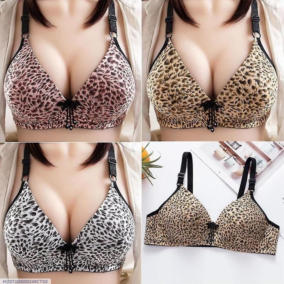 Multicolor Printed Silk Push Up Bra - Comfortable and Lightweight