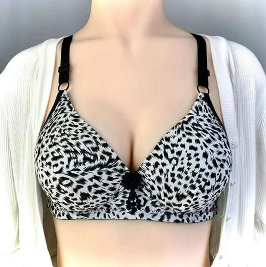 Multicolor Printed Silk Push Up Bra - Comfortable and Lightweight