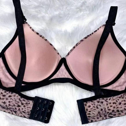 Multicolor Printed Silk Push Up Bra - Comfortable and Lightweight