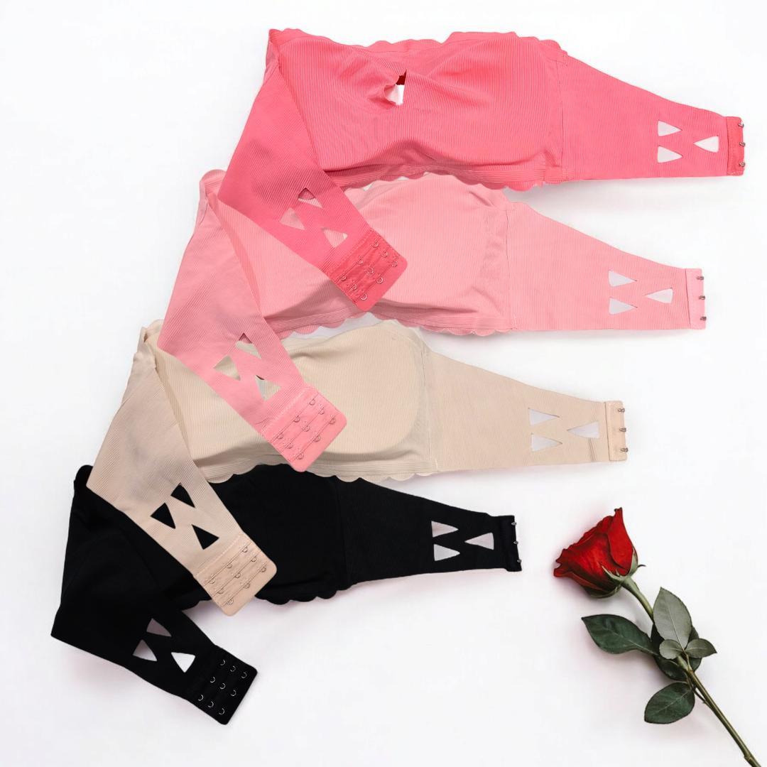 Multicolor Padded Strapless Bra - Malai Fabric A Cup The Max Mall