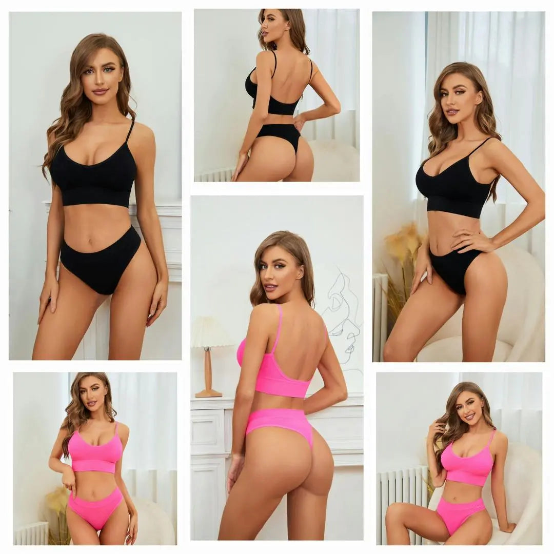 Women V-Shape Non Padded Sports Bra - Multicolor Jersey The Max Mall