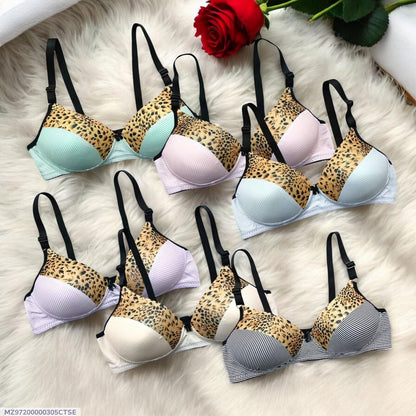 Women Push-Up Padded Bra - Silk Fabric with Wireless Design