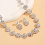 Rhinestone Bamboo Necklace Jewelry Set The Max Mall