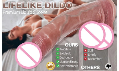 Realistic Silicone Dildo with Suction Cup