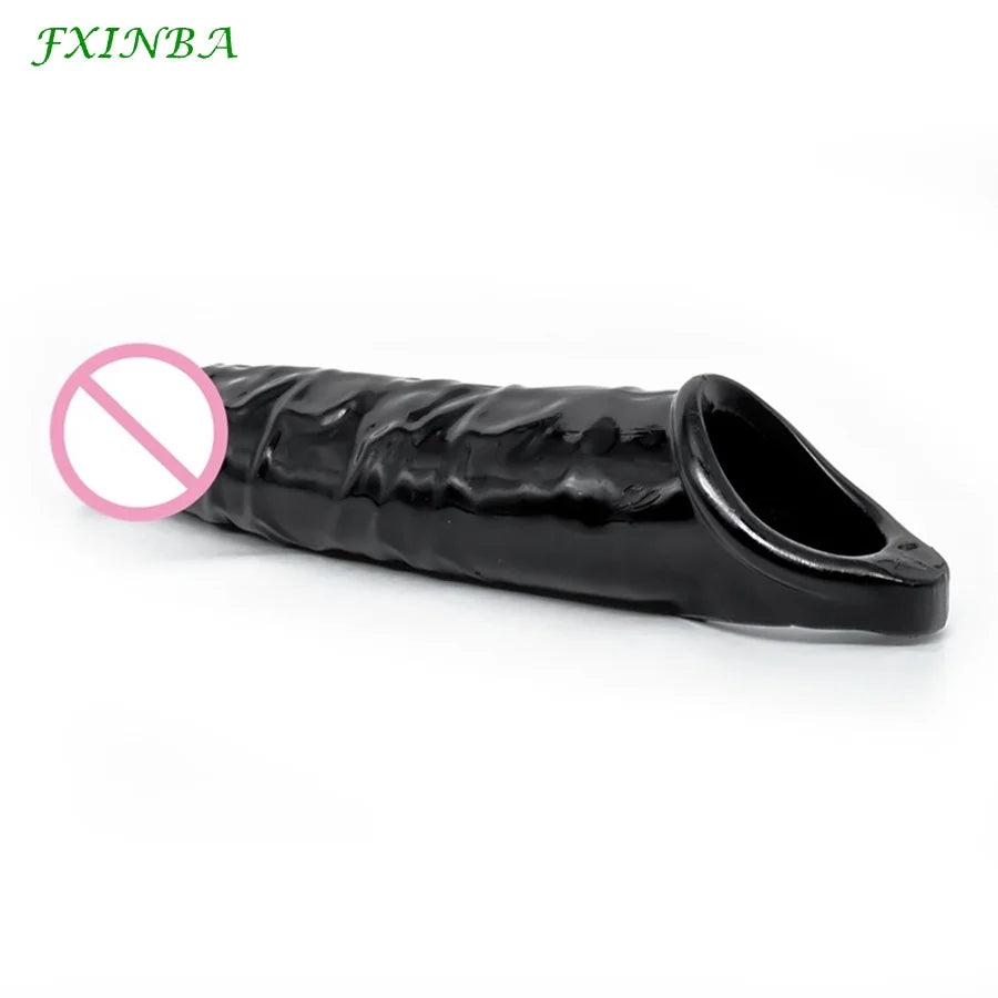 Realistic Penis Sleeve Extender huge Male Cock