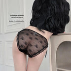 Trendy Japanese Style Women's Mid Waist Lace Underpants Pure Sexy The Max Mall