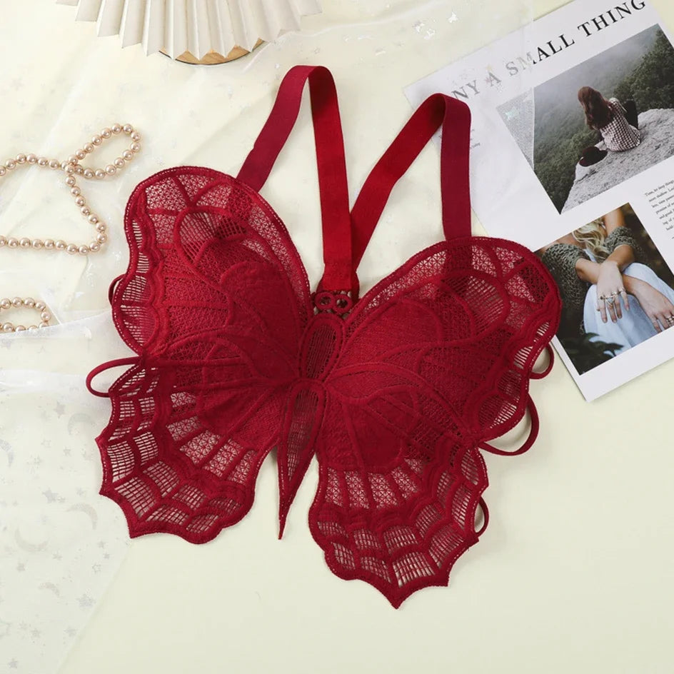 Sexy Butterfly Lace Bras For Women Backless