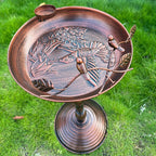 Outdoor Bird Bath - Iron Round Base Garden Feeder The Max Mall