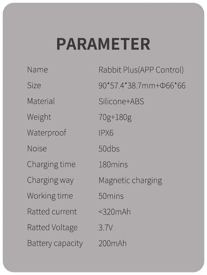 Wearable Rabbit-Shaped Sex Toy for Women