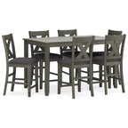 DUTRIEUX 7-Piece Counter Height Dining Set DUTRIEUX