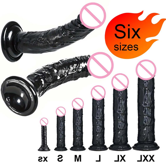 Realistic G-Spot Jelly Dildo Silicone Penis with Suction Cup