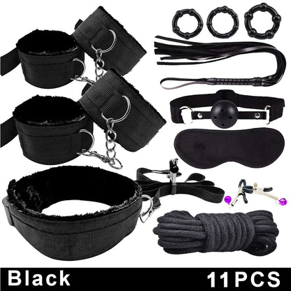 Exotic Bed Bondage Set BDSM Kits Exotic Sex Toys For Adults Games