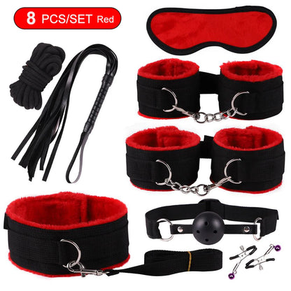 Exotic Bed Bondage Set BDSM Kits Exotic Sex Toys For Adults Games
