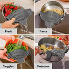 Adjustable Clip On Strainer For Pots Pans And Bowls The Max Mall