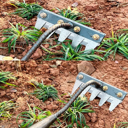 KITPIPI Carbon Steel Garden Rake