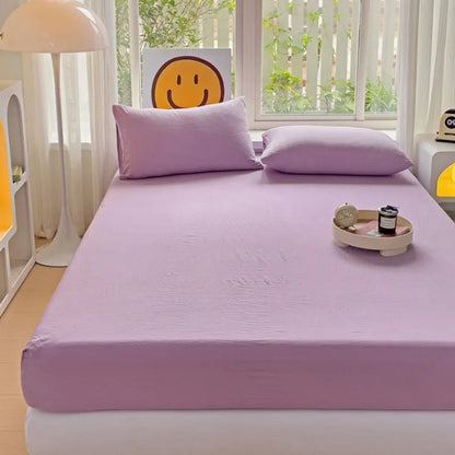Luxury Washed Cotton Fitted Sheet