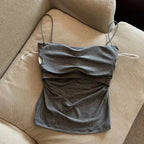 YJSFG HOUSE Padded Camisole - Built-in Bra YJSFG HOUSE