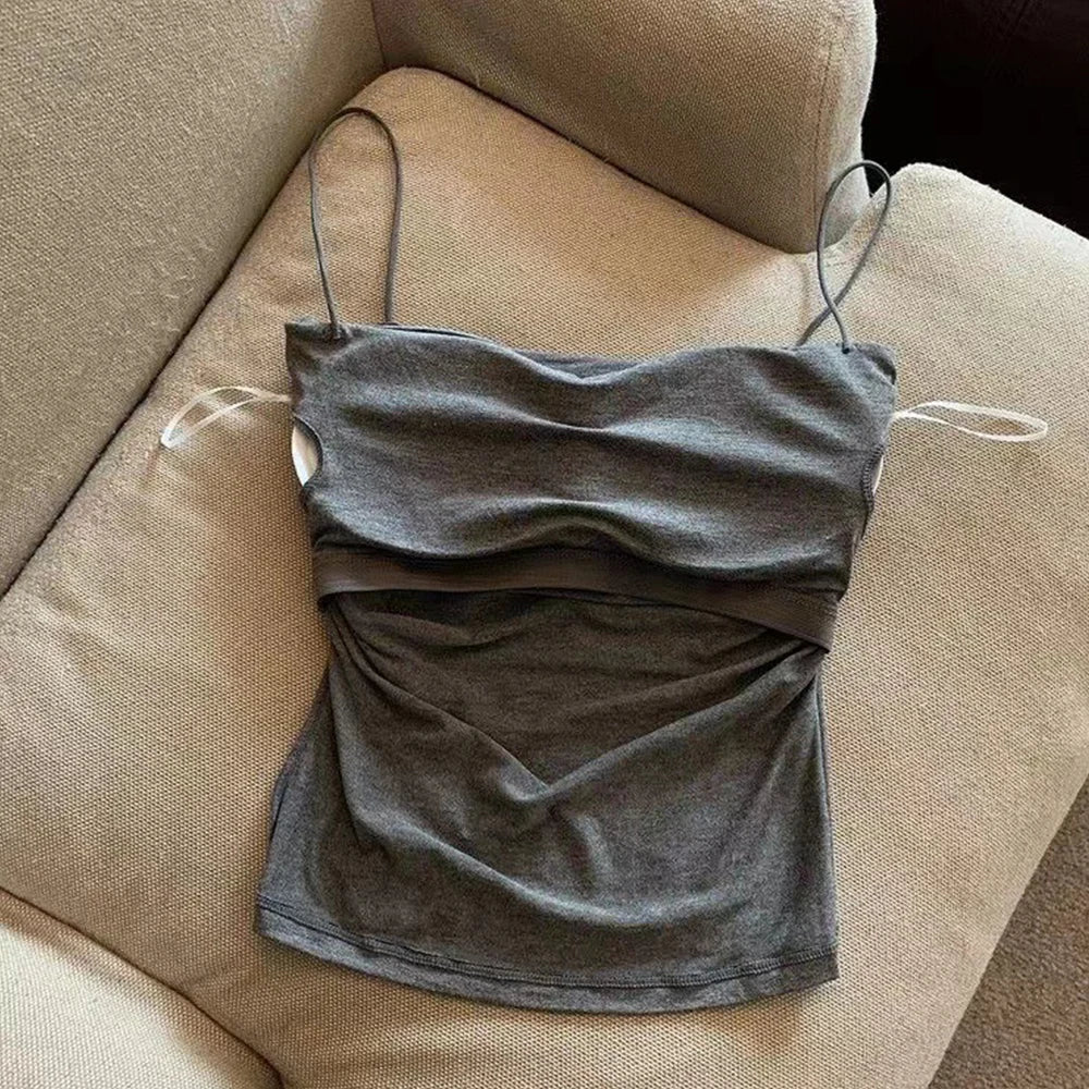 YJSFG HOUSE Padded Camisole - Built-in Bra