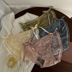 Trendy Japanese Style Women's Mid Waist Lace Underpants Pure Sexy The Max Mall