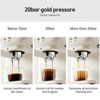 Coffee Maker 1050W 1.5L Large Capacity Semi Automatic The Max Mall