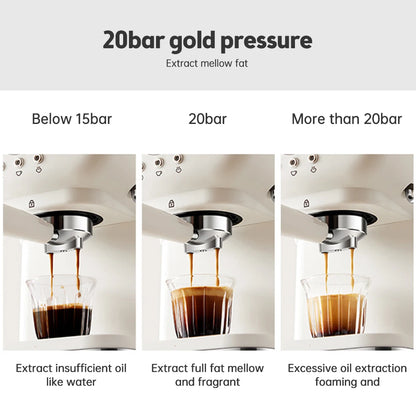 Coffee Maker 1050W 1.5L Large Capacity Semi Automatic
