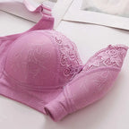 Sexy Lace Seamless Large Size Women's Sports Bra