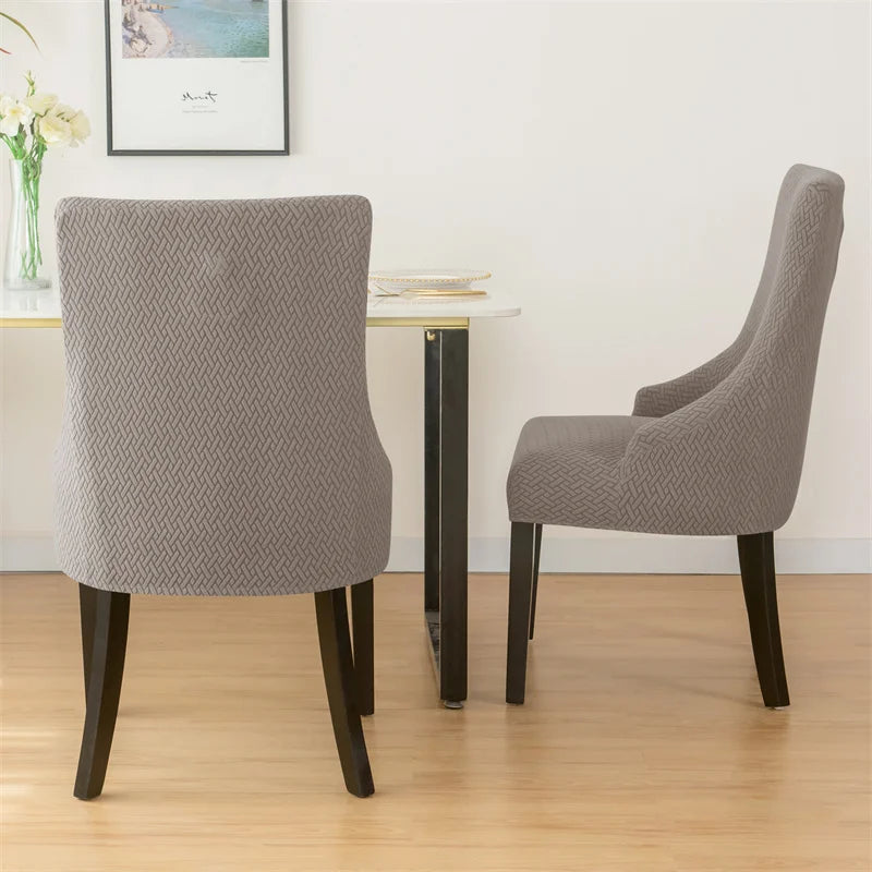Yupartex Stretch Chair Cover - Jacquard Spandex Slipcover