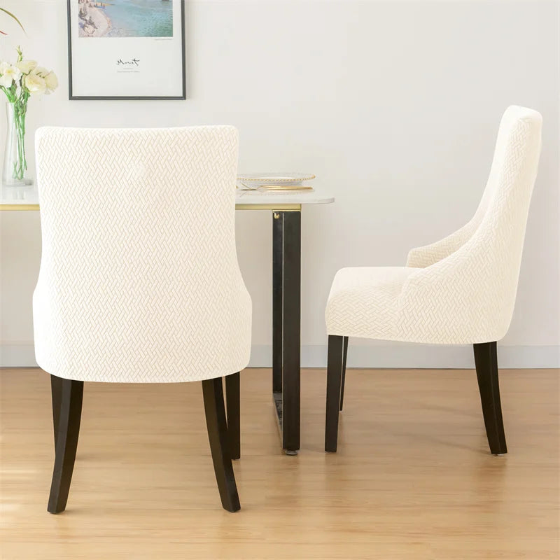 Yupartex Stretch Chair Cover - Jacquard Spandex Slipcover