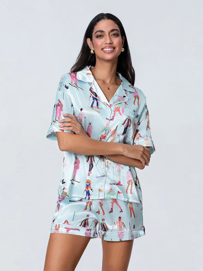 hirigin Summer Pajama Set - Cute Print