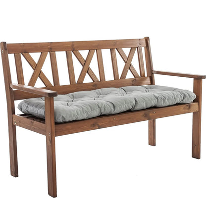 Memory Foam Garden Bench Cushion - Cotton Filled Rectangle