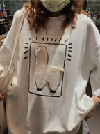 Baggy All-match T-shirts Women Casual Summer Korean Fashion The Max Mall