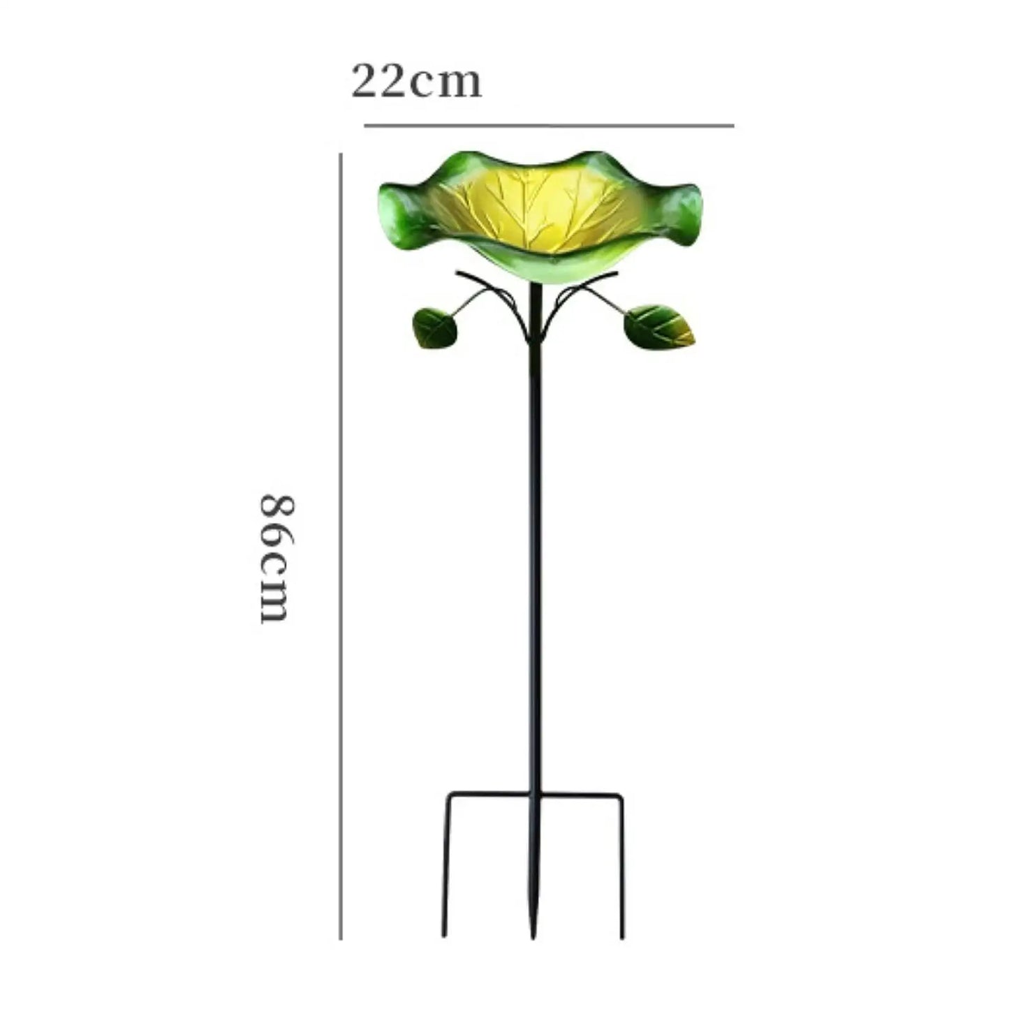 Metal Bird Bath - Vintage 5-Prong Base Iron Pedestal