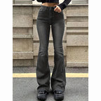 Women's Straight Denim Jeans - Mid Waist Distressed The Max Mall
