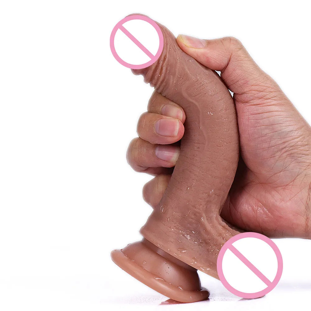 Realistic Cheap Dildo Soft Sexy Silicone Penis