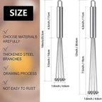 Stainless Steel Ball Whisk Set Manual Mixer The Max Mall