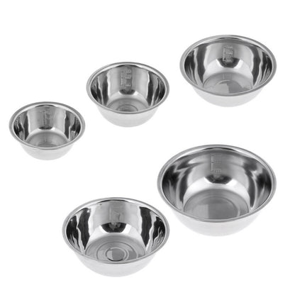 5pcs/Set Stainless Steel Mixing Bowls