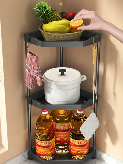 Kitchen Seasoning Shelf Spice Countertop Corner Stands