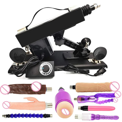 Thrust Sex Machines for Women Men with Masturbator Cup Realistic Dildo