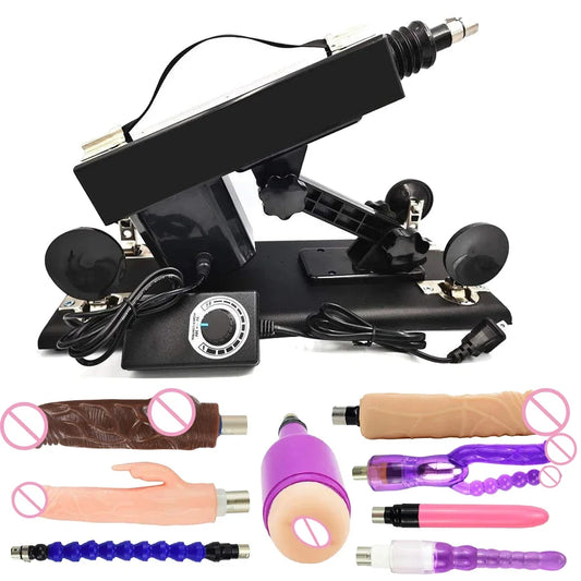 Thrust Sex Machines for Women Men with Masturbator Cup Realistic Dildo