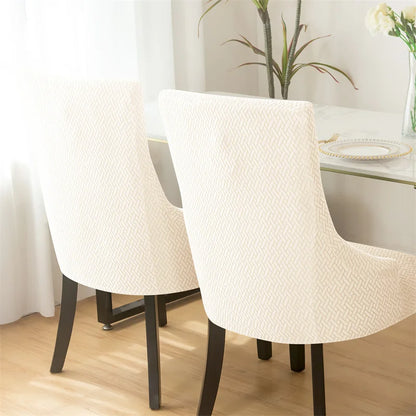 Yupartex Stretch Chair Cover - Jacquard Spandex Slipcover
