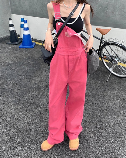 Rose Pink Straight Jeans
