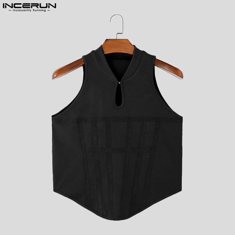 INCERUN Men's Tank Top - Casual Solid