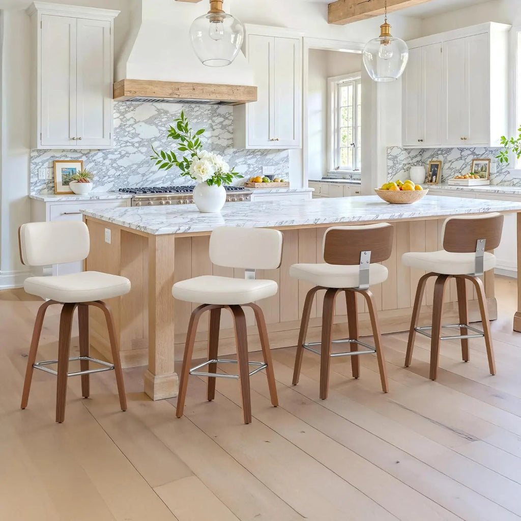 GUANGBAI Swivel Counter Height Bar Stools GUANGBAI