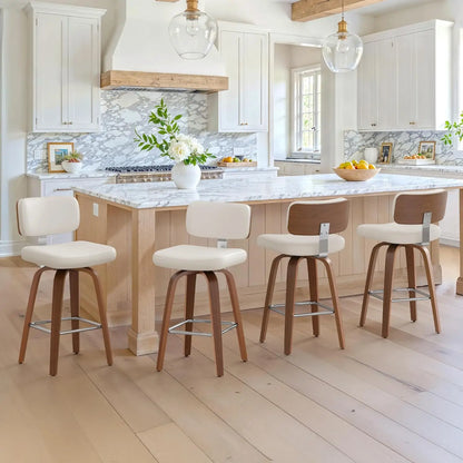 GUANGBAI Swivel Counter Height Bar Stools
